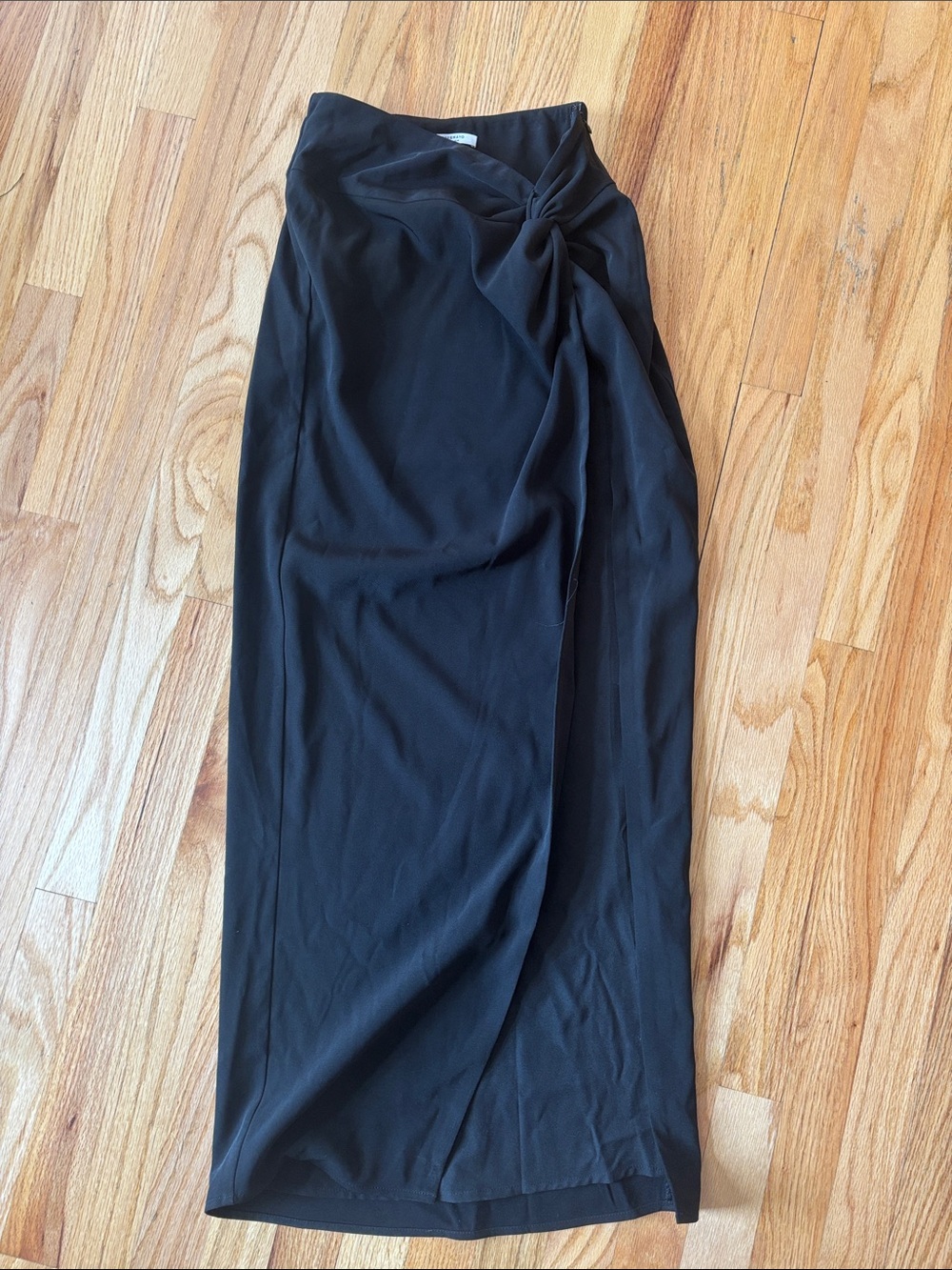 Peppermayo Black Knot-Detail Maxi Skirt
